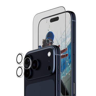PanzerGlass 2-in-1 Ulte Wide Fit Screen Protector and Hoops®Camera Lens Protector Bundle for iPhone